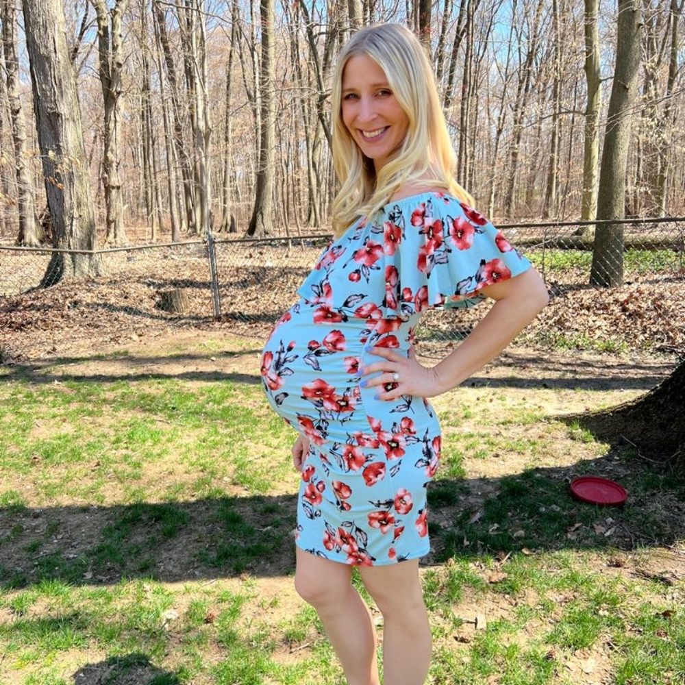 Maternity dress floral size small